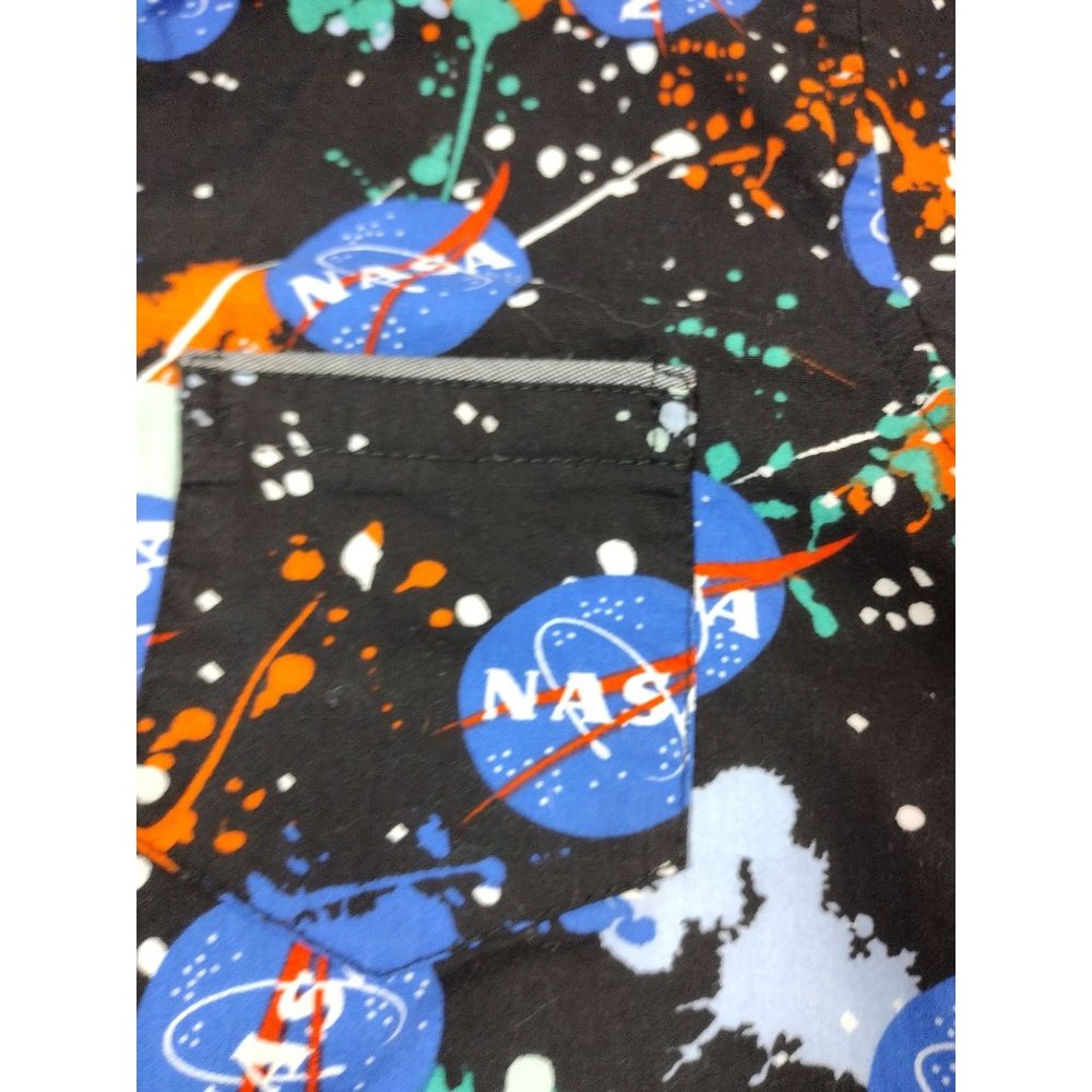 Triumph Over Tragedy Nasa Shirt Boys size 10/12 Med button front short sleeve - Picture 4 of 10